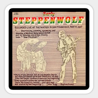 Steppenwolf Early Steppenwolf Album Cover Sticker